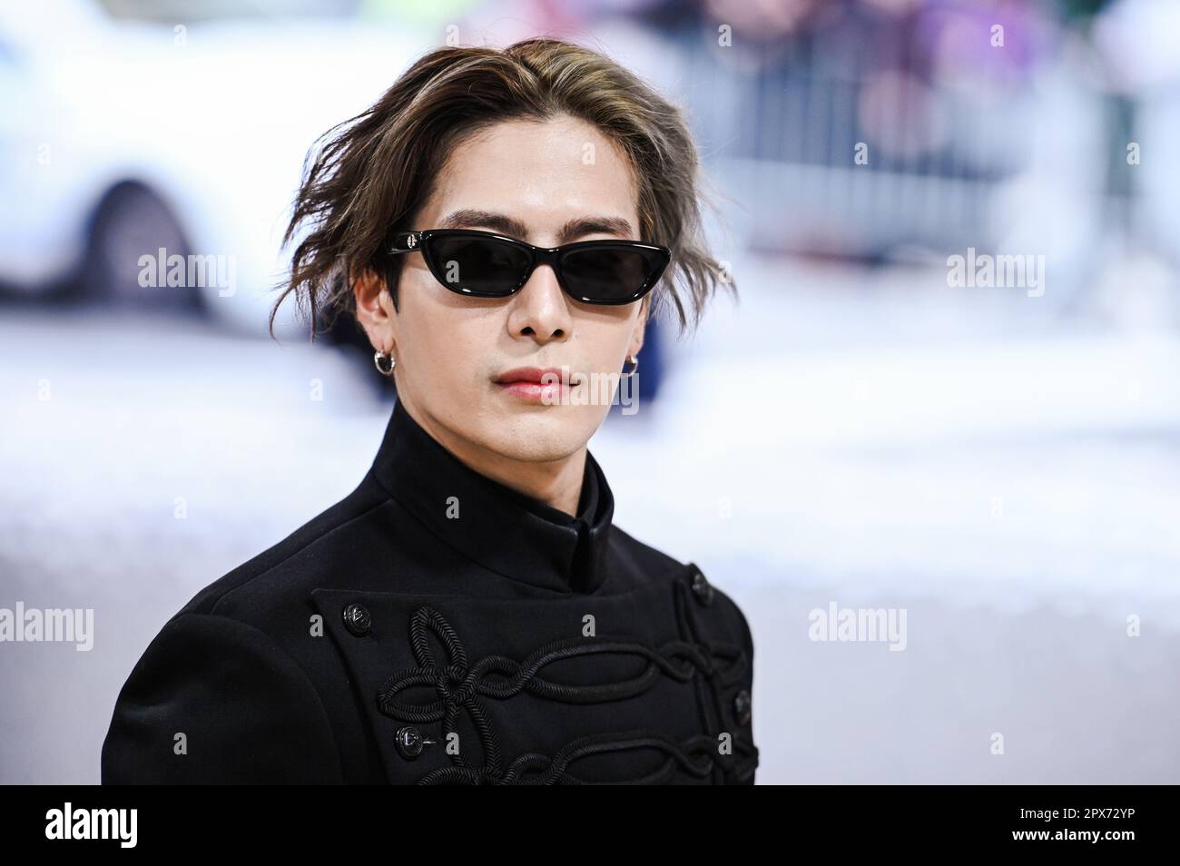 New York, USA. 01st May, 2023. Jackson Wang walking on the red carpet at  the 2023 Metropolitan Museum of Art Costume Institute Gala celebrating the  opening of the exhibition titled Karl Lagerfeld