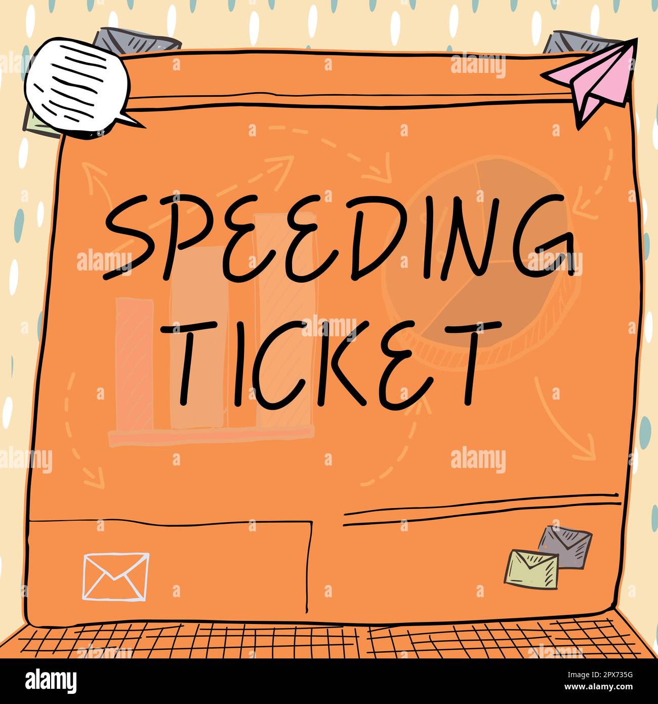 Hand writing sign Speeding Ticket, Business idea psychological test for ...