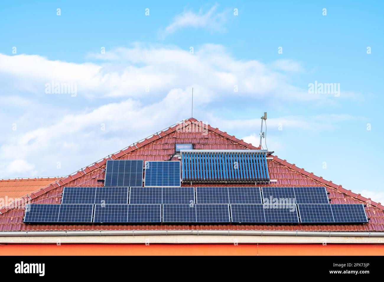 Photovoltaics solar plant house hi-res stock photography and images - Alamy