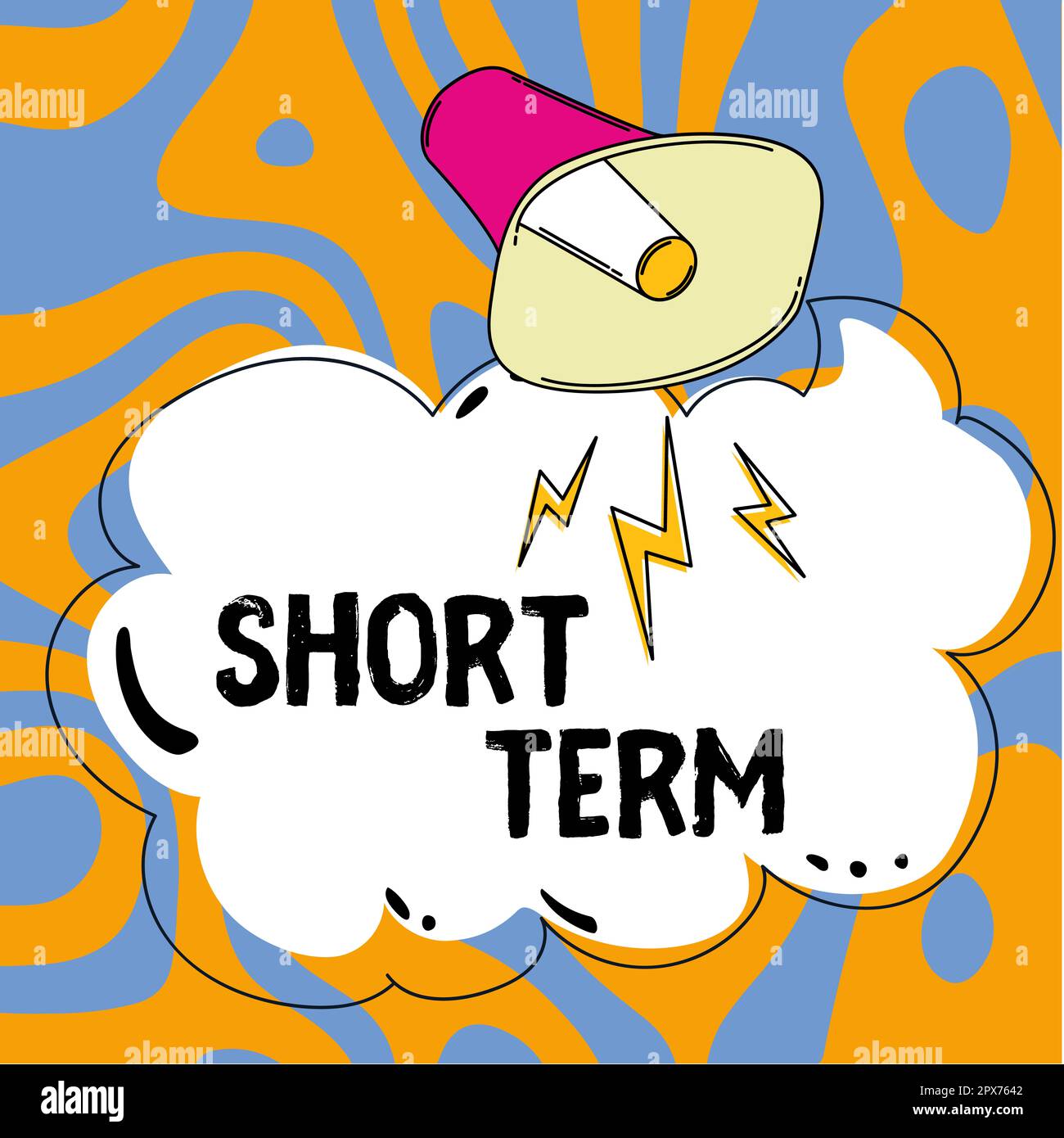 Sign displaying Short Term, Business showcase occurring over or ...