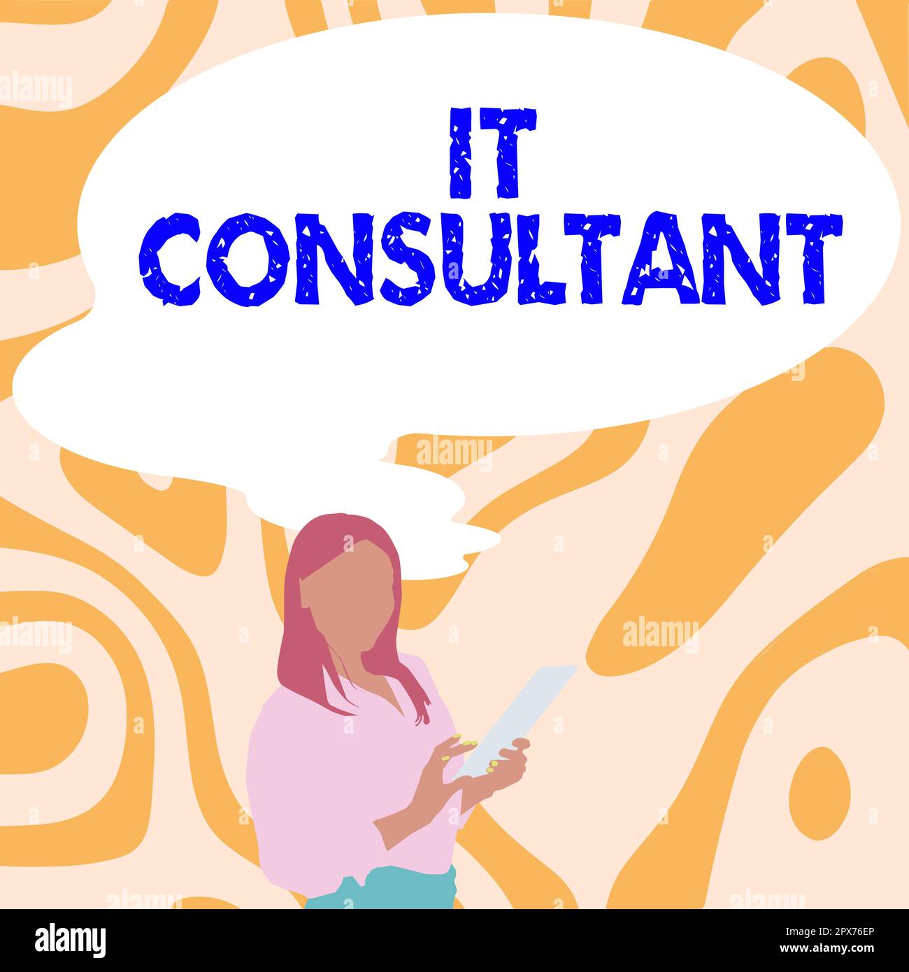 Inspiration showing sign It Consultant, Word Written on Focuses on advising organizations how to manage their IT services Stock Photo