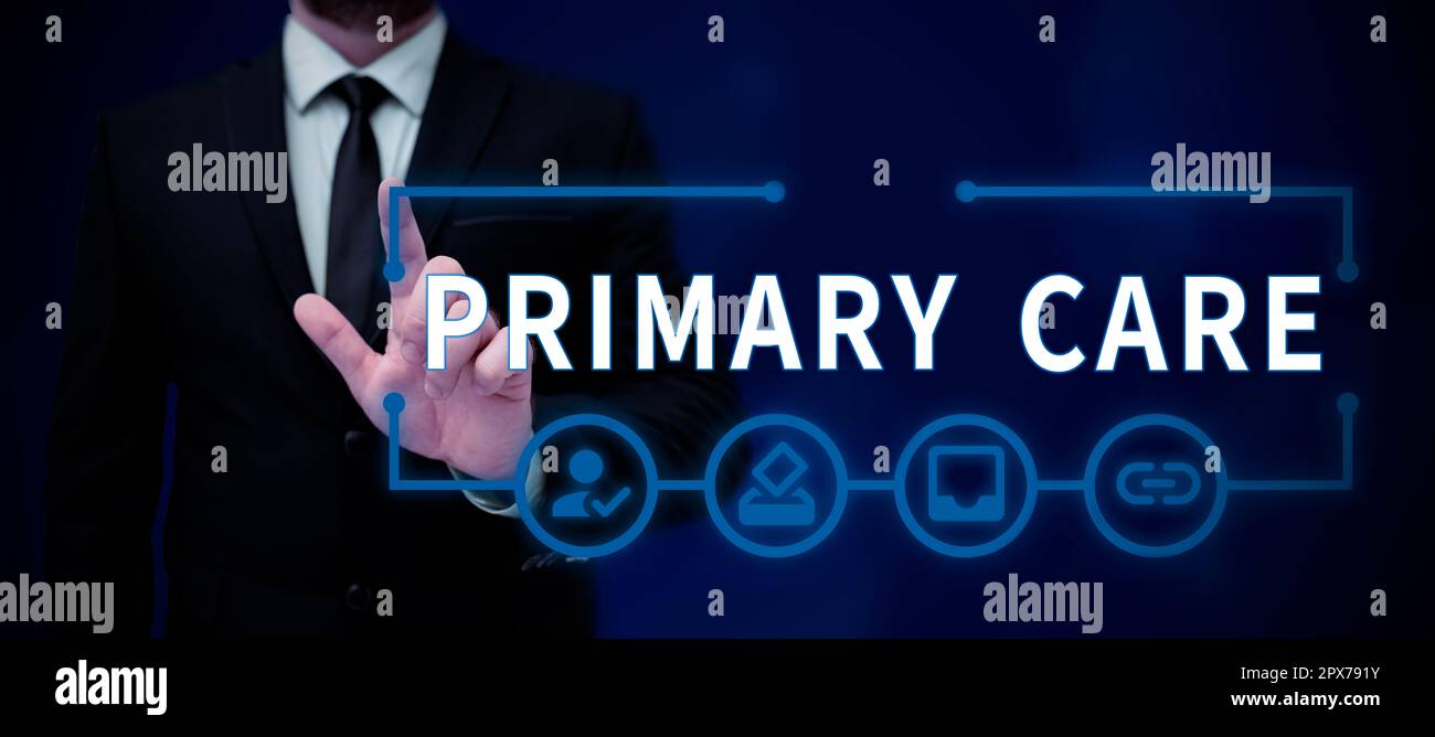 Text showing inspiration Primary Care, Concept meaning health care