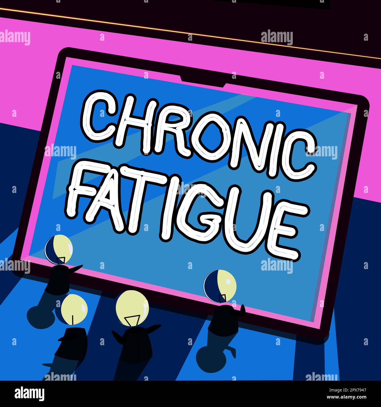 Sign displaying Chronic Fatigue, Business showcase A disease or condition that lasts for longer time Stock Photo