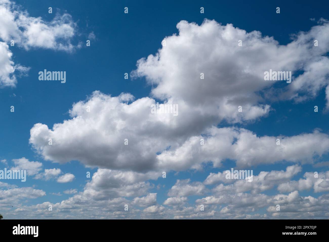a blue sky with clouds Stock Photo