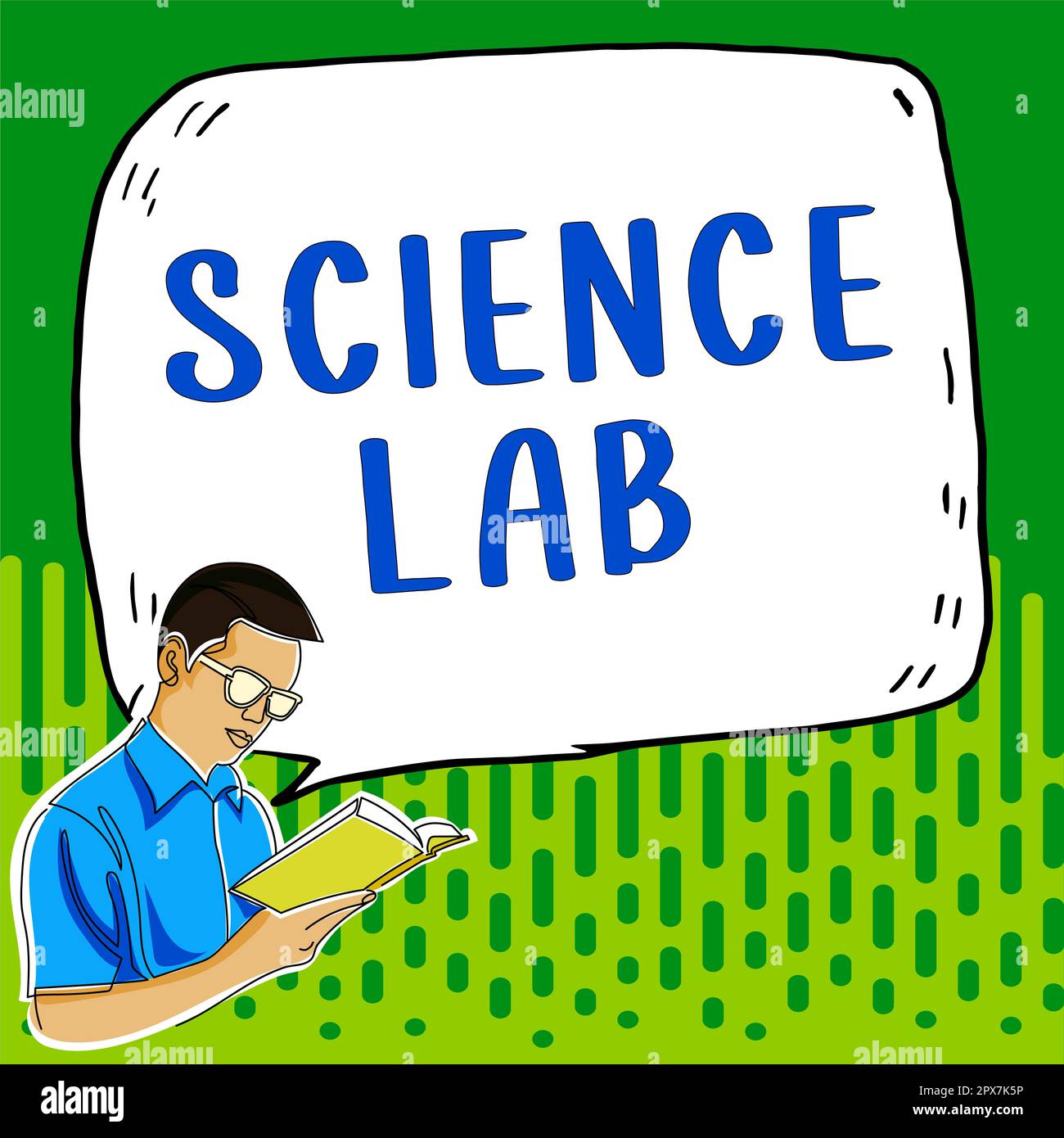 Writing displaying text Science Lab, Concept meaning special facility