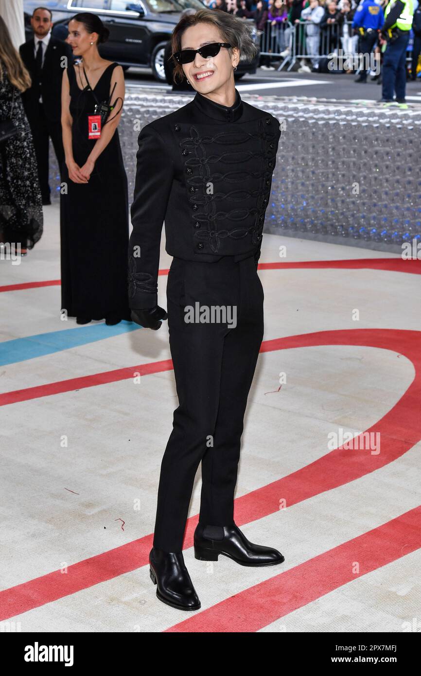 Jackson Wang at the Met Gala 2023 Karl Lagerfeld: A Line of Beauty .  @jacksonwang852g7 . #RYCE…