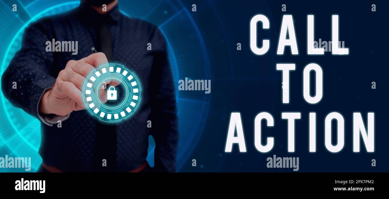 Approach Move Text sign showing Call To Action, Business approach Encourage Decision ...
