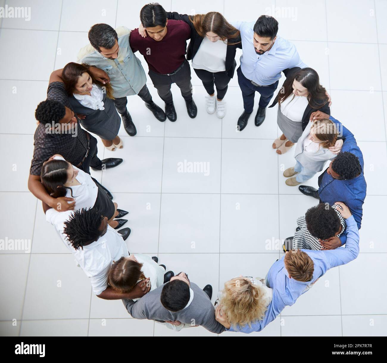 top view .a large group of diverse young people Stock Photo - Alamy
