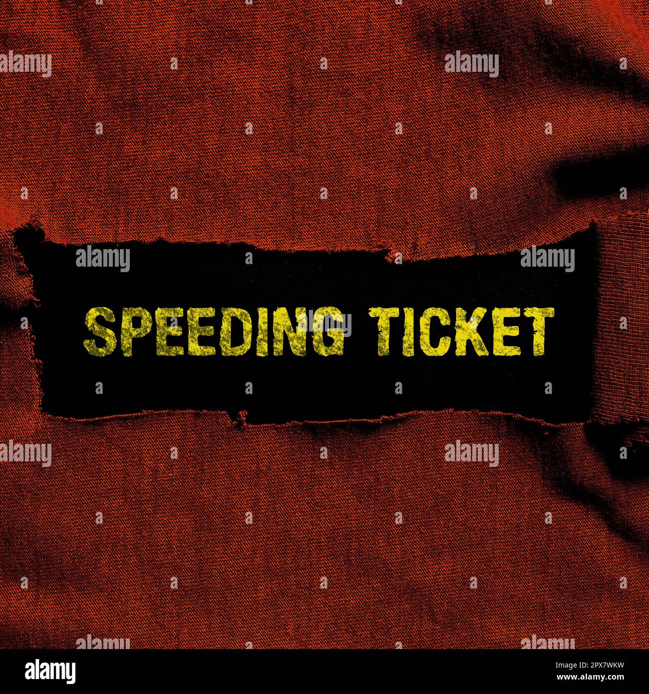 Conceptual caption Speeding Ticket, Business overview psychological