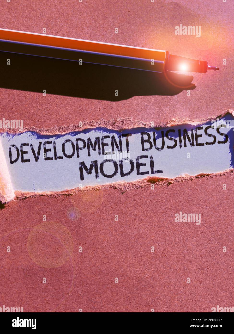 Hand writing sign Development Business Model, Concept meaning rationale ...