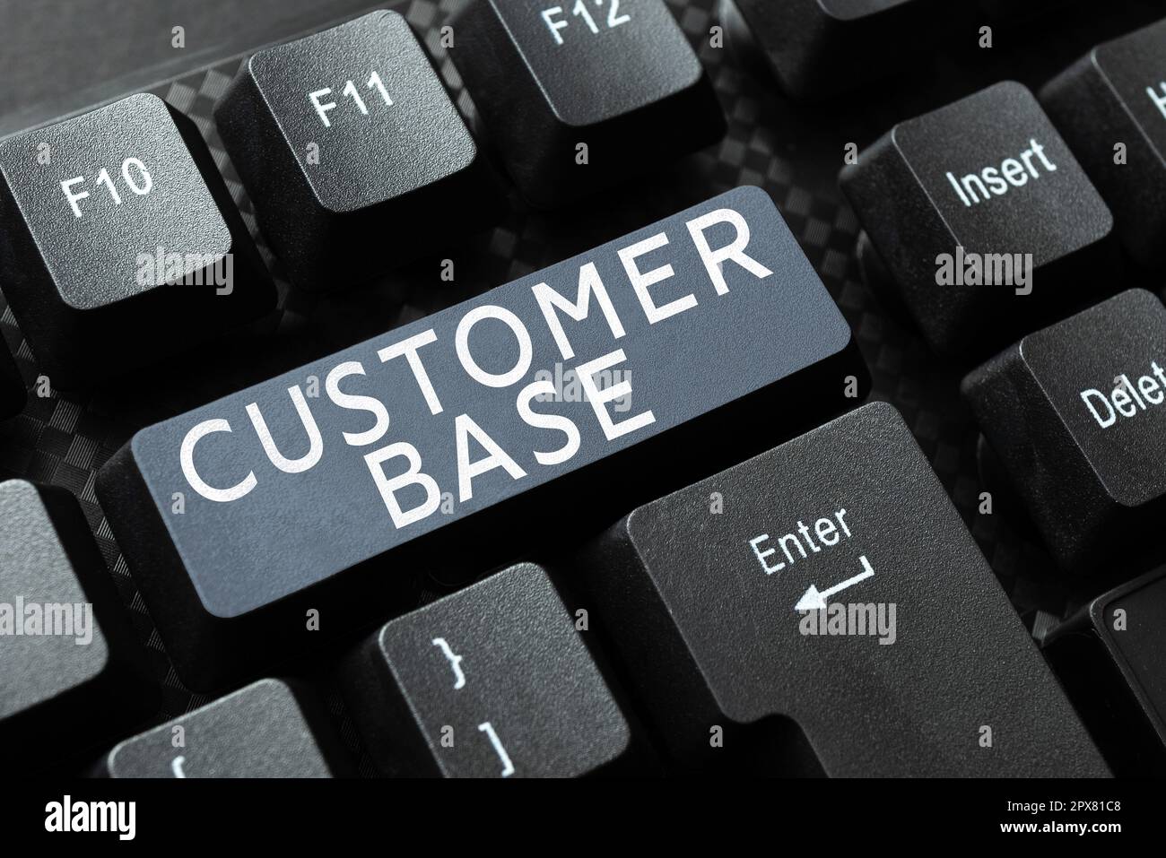 Customer Base Sign Sign displaying Customer Base, Concept meaning encourage customers to ...