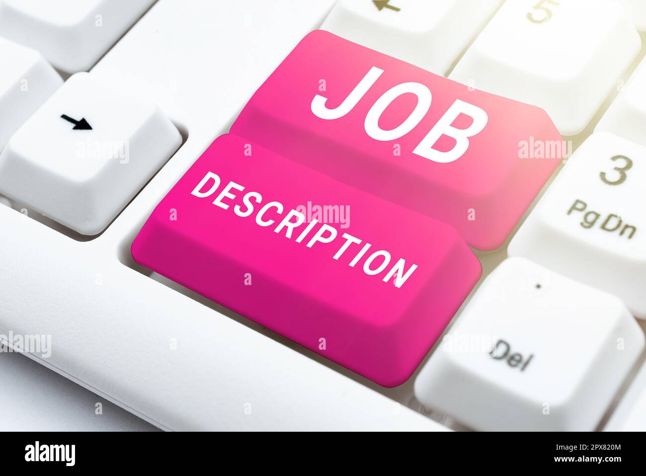 Text caption presenting Job Description, Conceptual photo A document ...