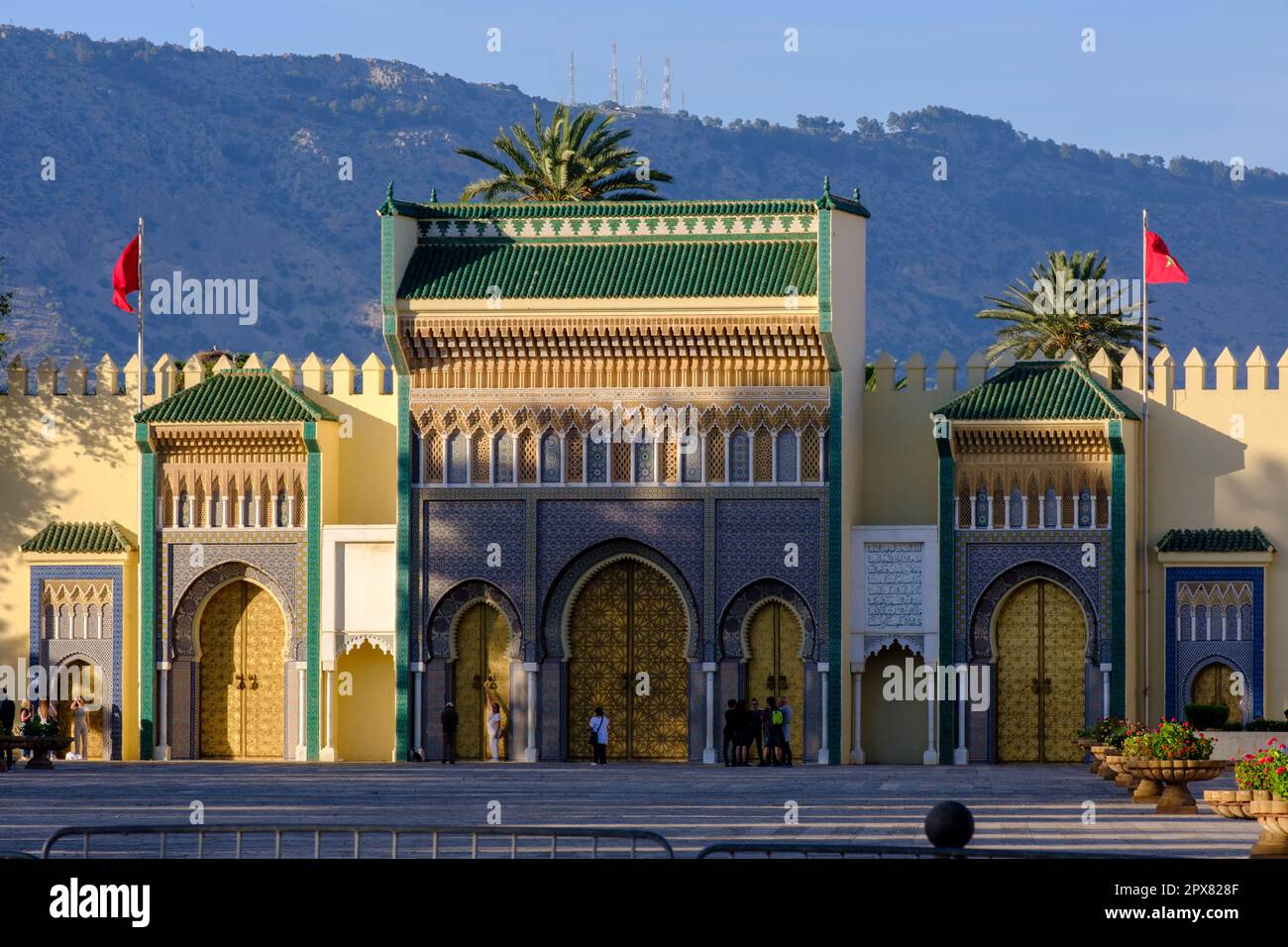 royal palace facade, Fes el-Jdid, Fez, morocco, africa Stock Photo - Alamy