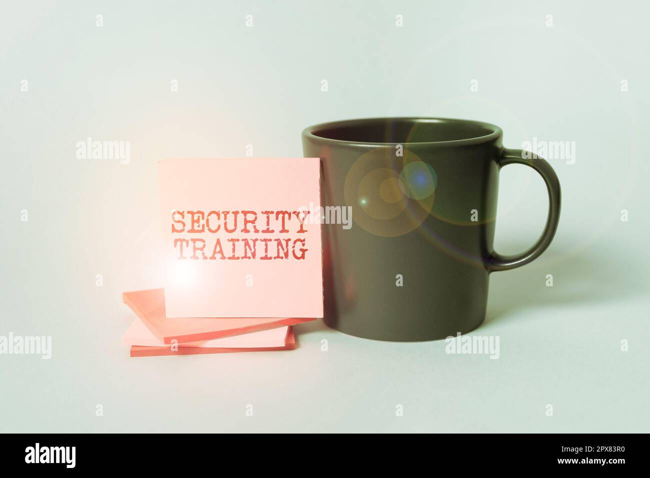 Text caption presenting Security Training, Business idea providing security awareness training for end users Stock Photo