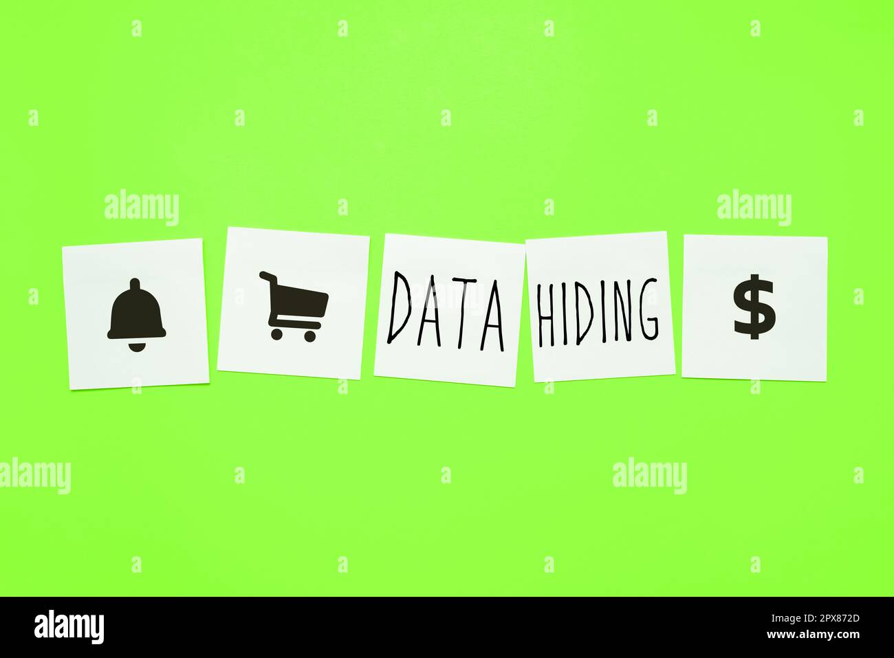 Text caption presenting Data Hiding, Word for Secretly embedding data ...