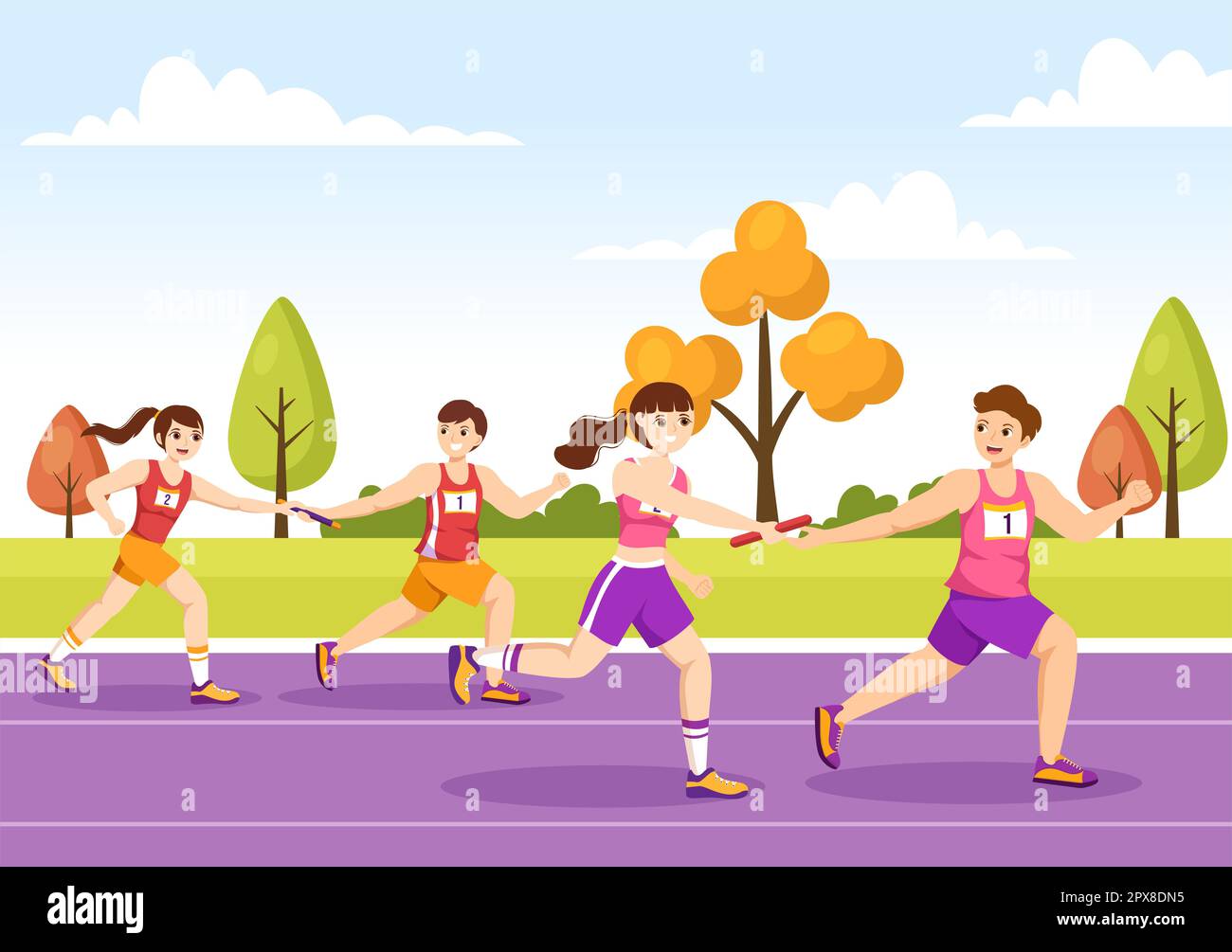 Running Race Coloring Page - Get Coloring Pages
