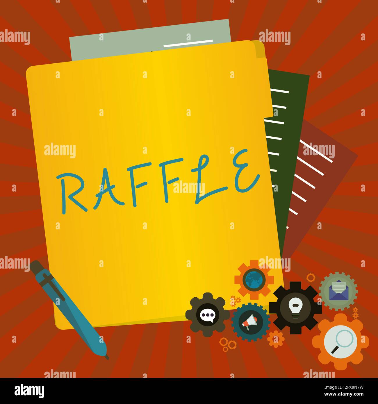 Text sign showing Raffle, Business showcase means of raising money by  selling numbered tickets offer as prize Stock Photo - Alamy