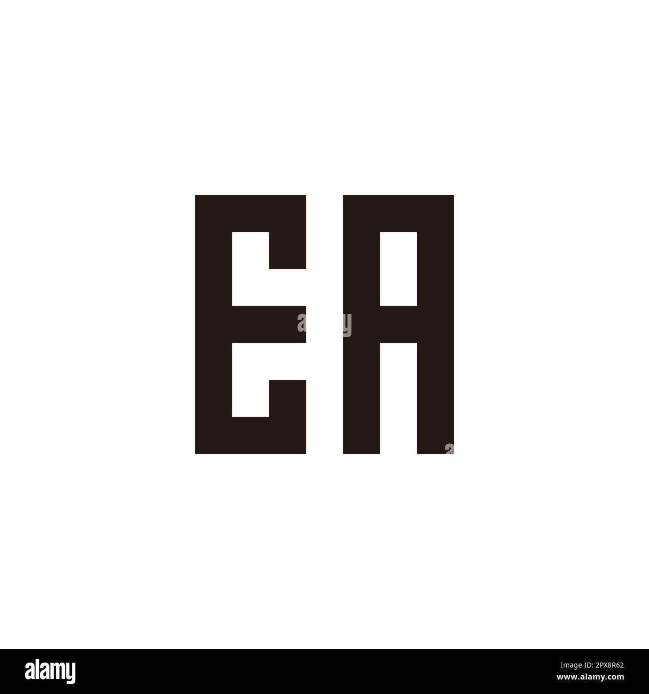 Letter EA square geometric symbol simple logo vector Stock Vector Image ...