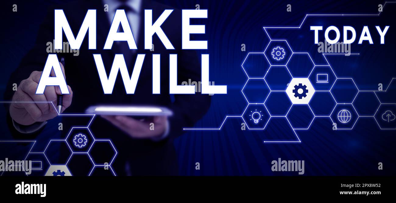 Text showing inspiration Make A Will, Word Written on Prepare a legal