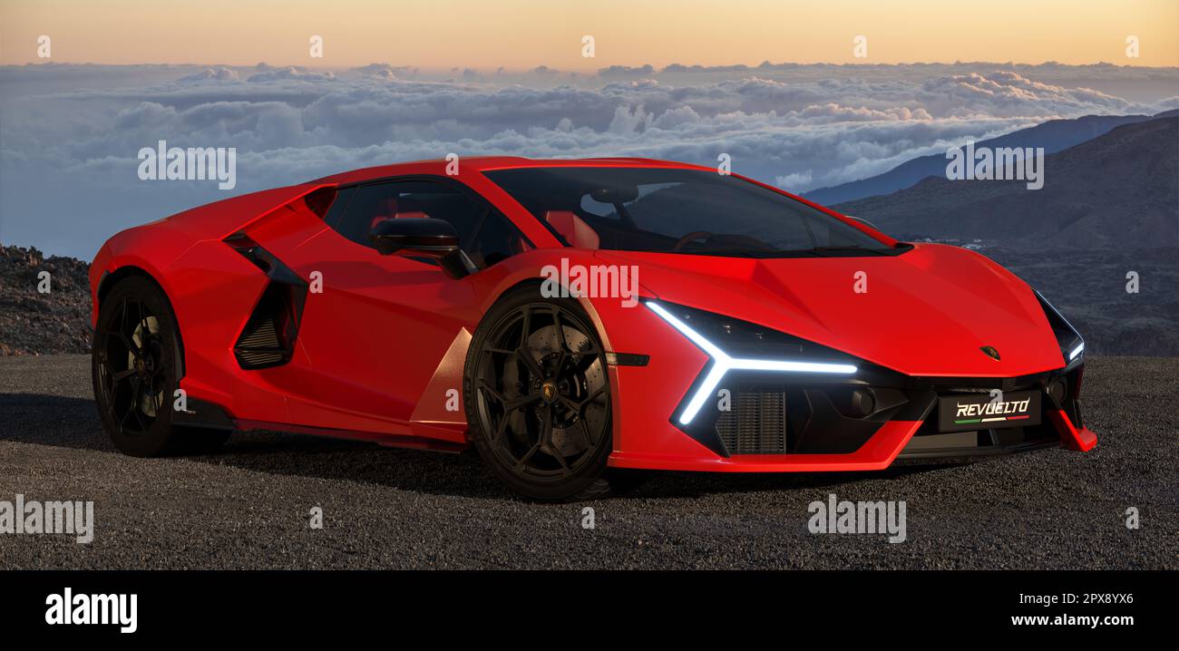 Revuelto is the first electrified "Lambo Stock Photo Alamy