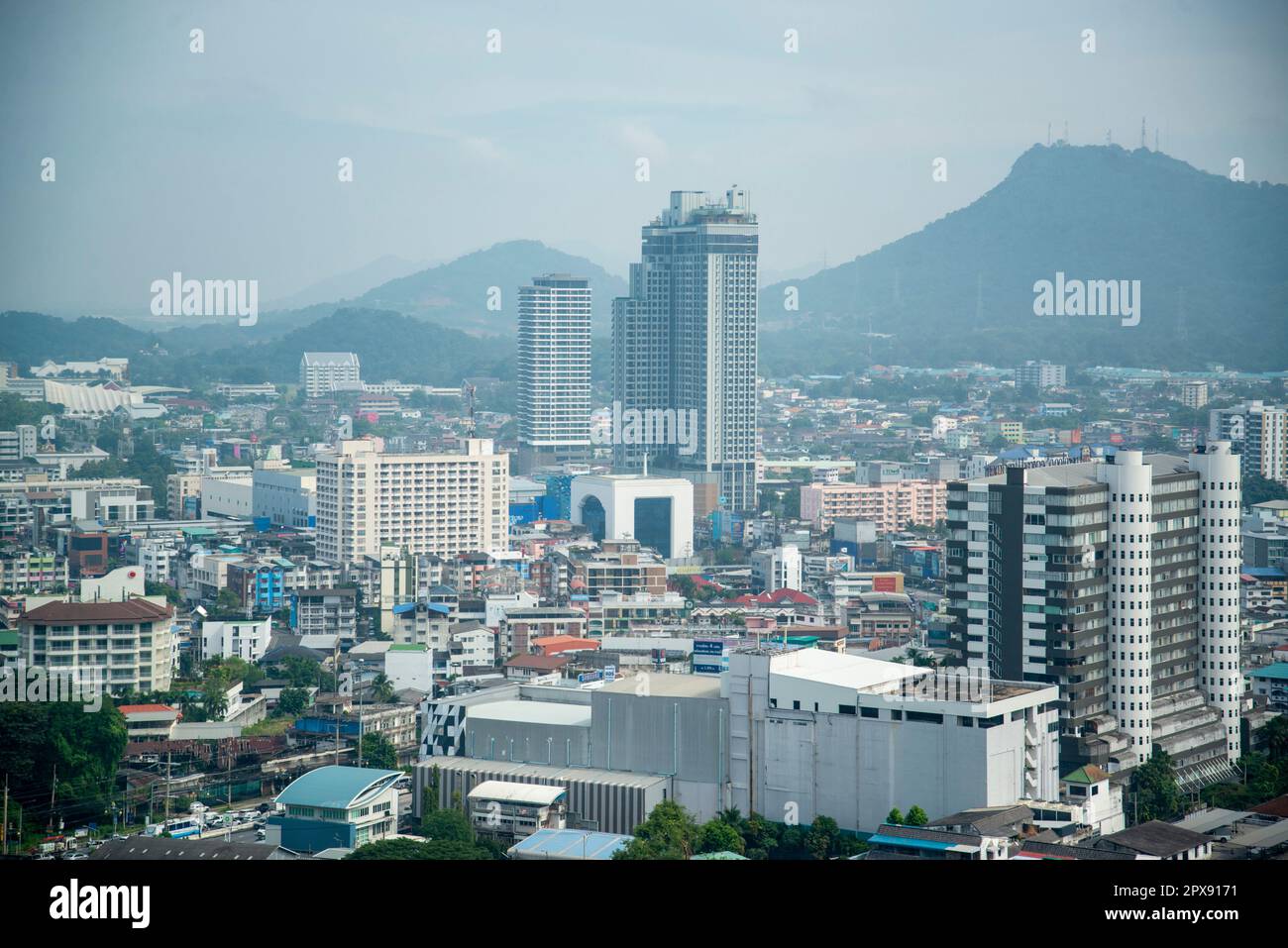 The City View of Si Racha in the Province of Chonburi in Thailand
