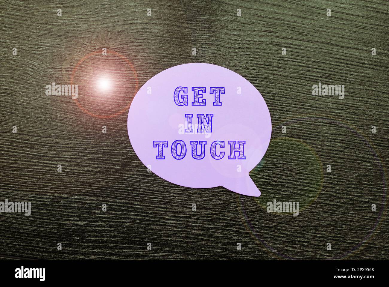 Handwriting text Get In Touch, Concept meaning Stay in contact Constant