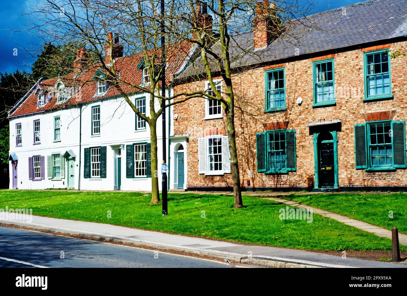 Period Houses, Water End, York, Yorkshire, England Stock Photo Alamy