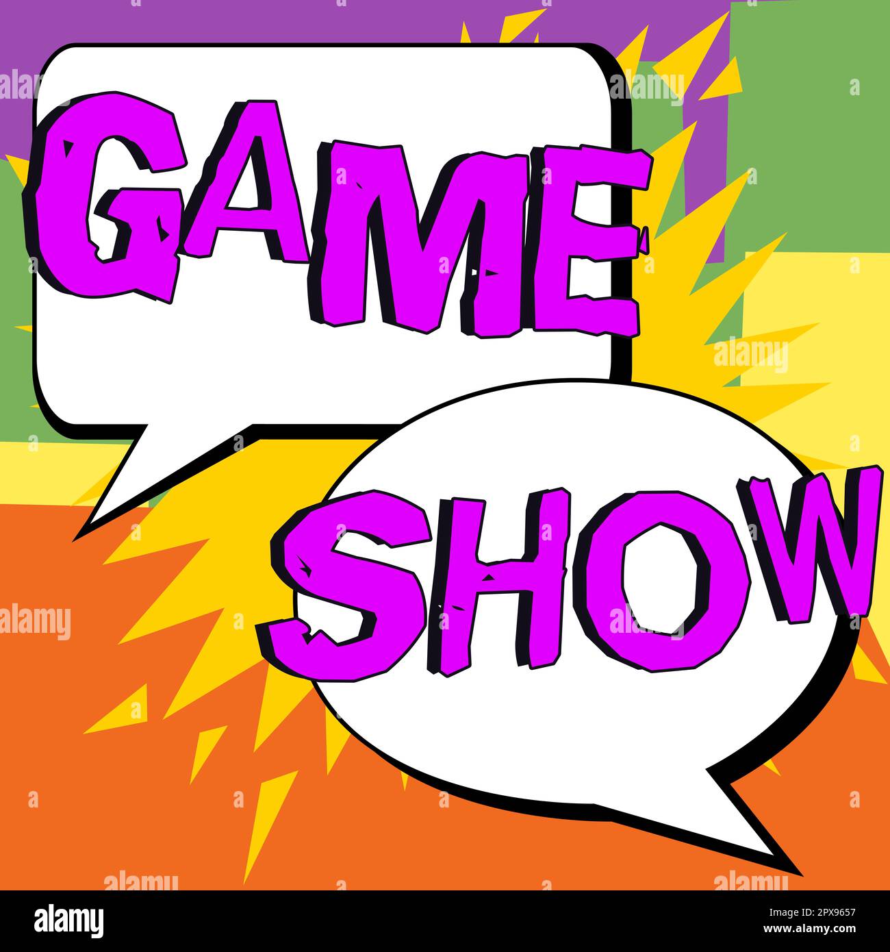 Text showing inspiration Game Show, Internet Concept Program in television or radio with players that win prizes Stock Photo