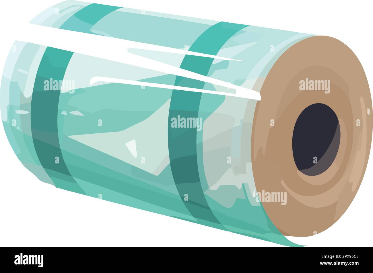 roll plastic packing Stock Vector Image & Art - Alamy