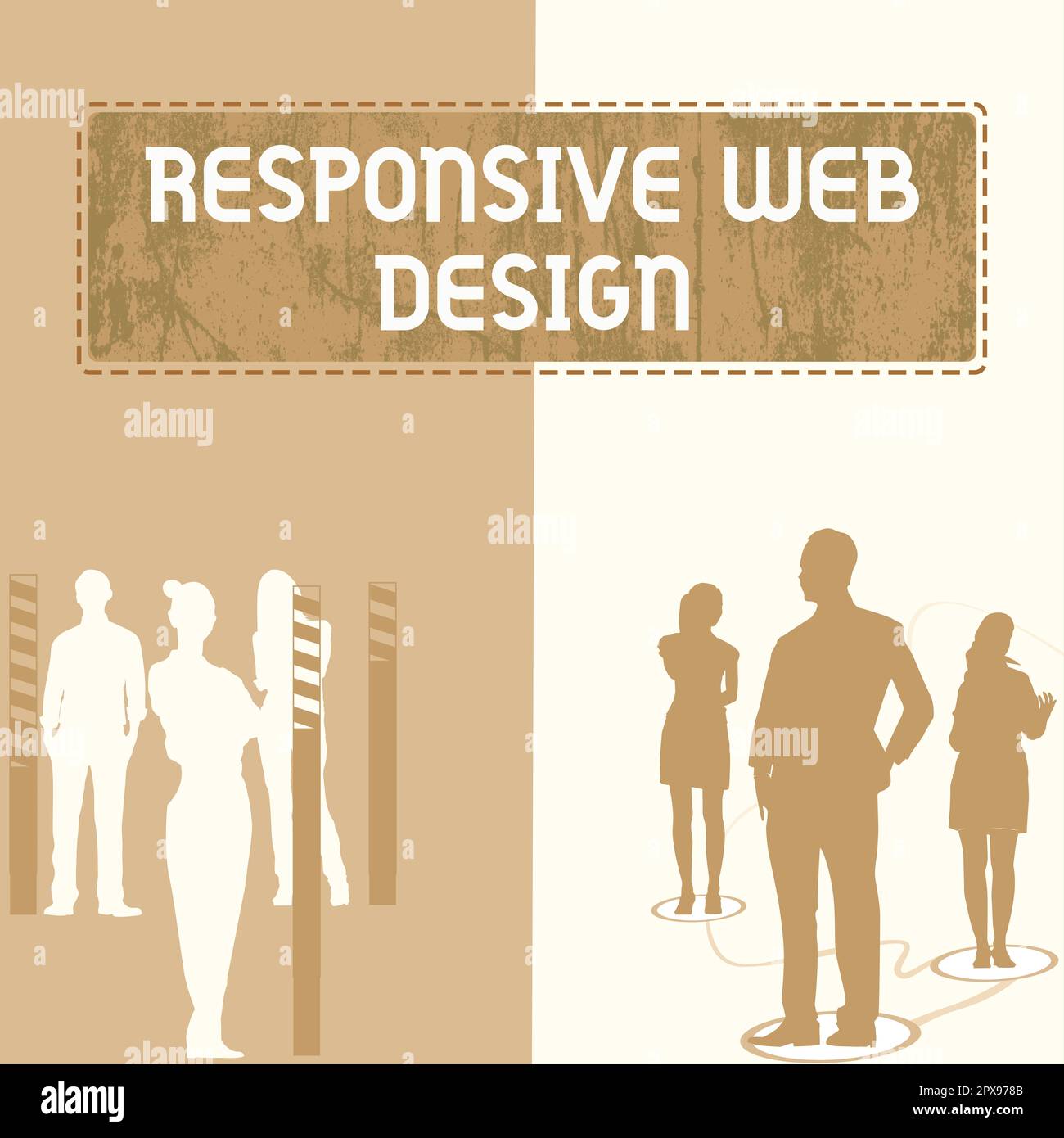 Website Layout Design Handwritten Handwriting text Responsive Web Design, Word for web page creation that ...