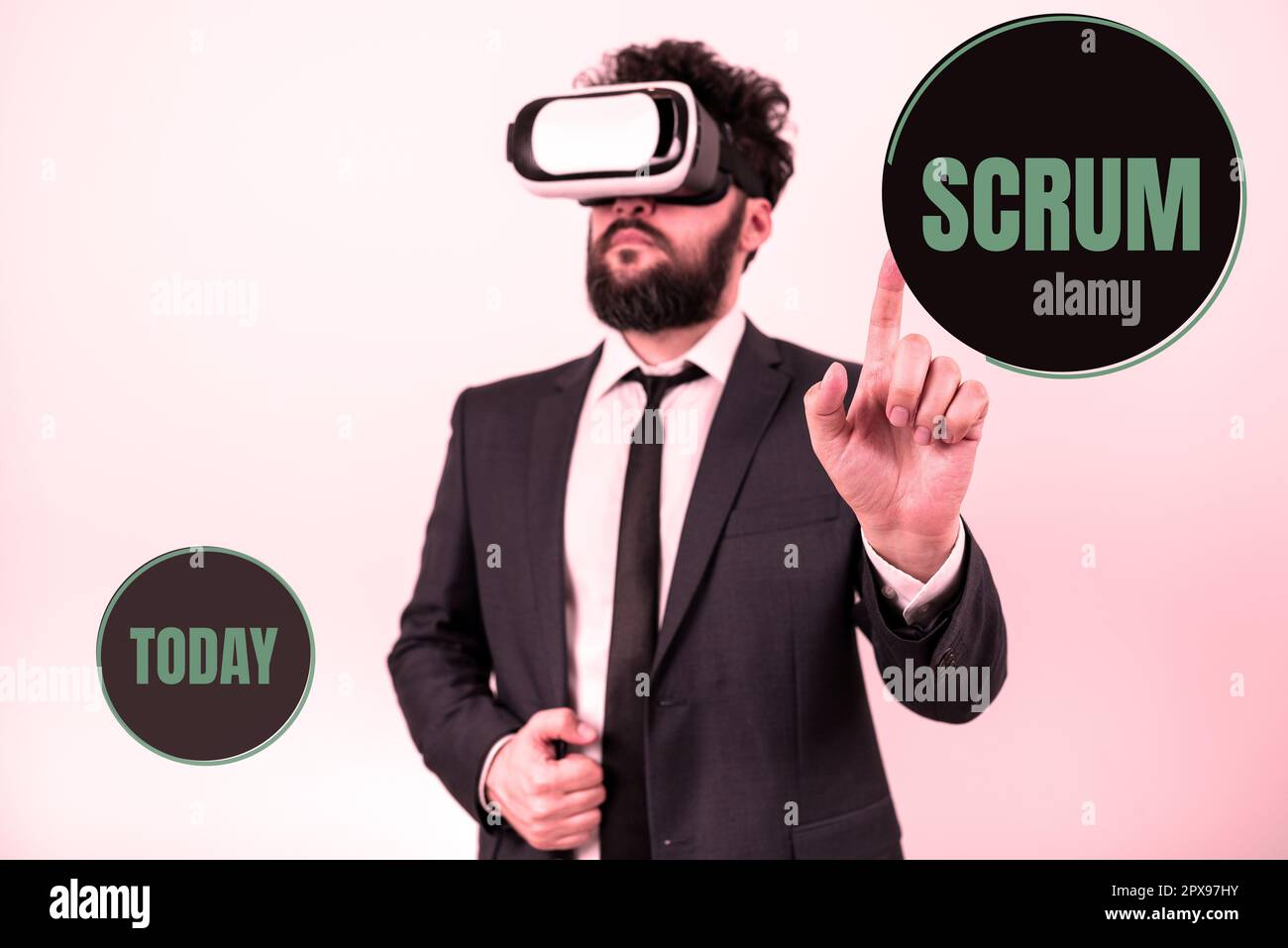 Sign Language Scrum Inspiration showing sign Scrum, Internet Concept handwriting as ...