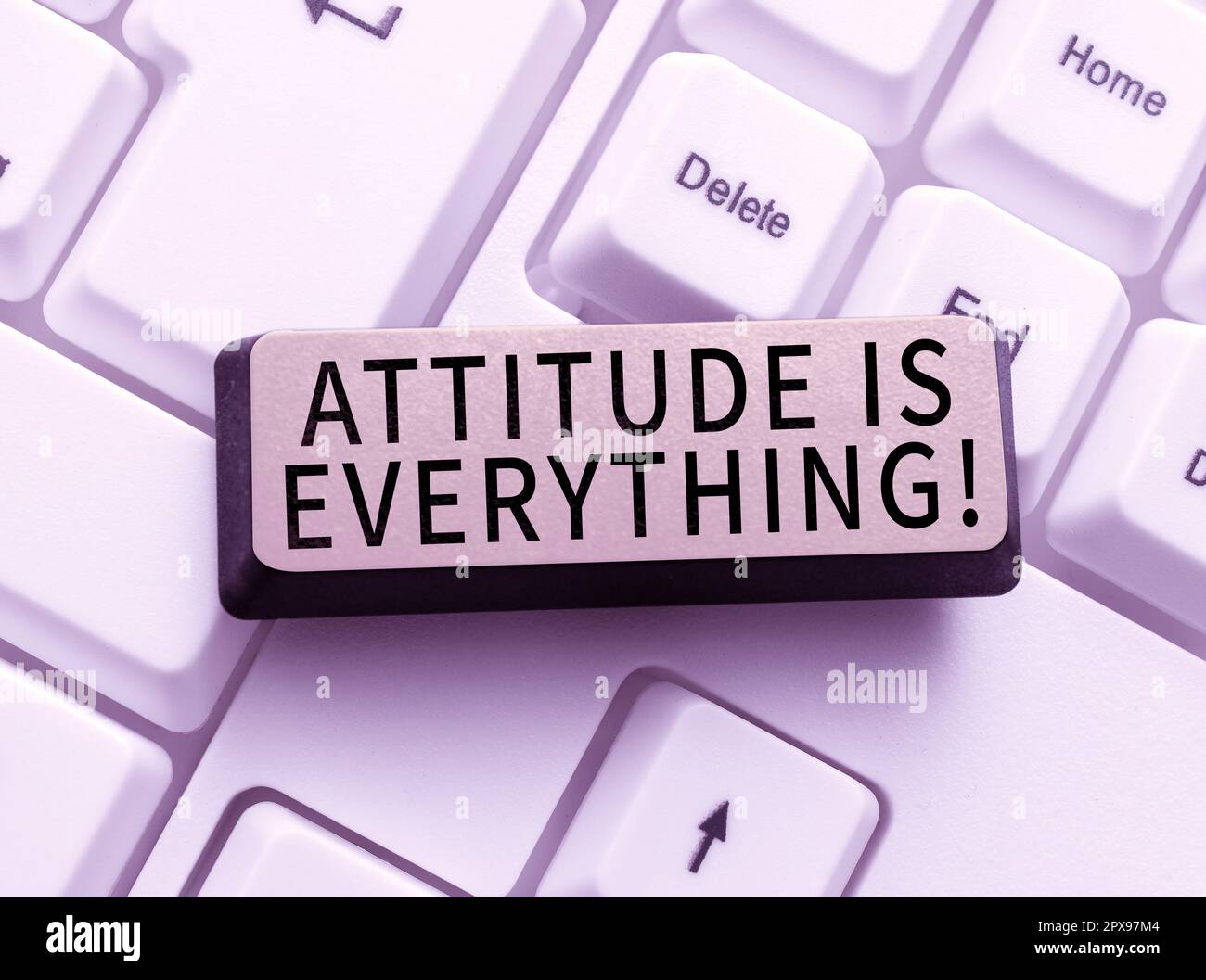 Writing displaying text Attitude Is Everything, Conceptual photo Personal Outlook Perspective Orientation Behavior Stock Photo
