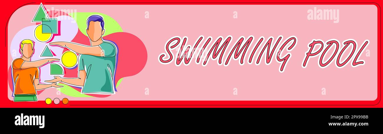 Writing displaying text Swimming Pool, Internet Concept Structure ...
