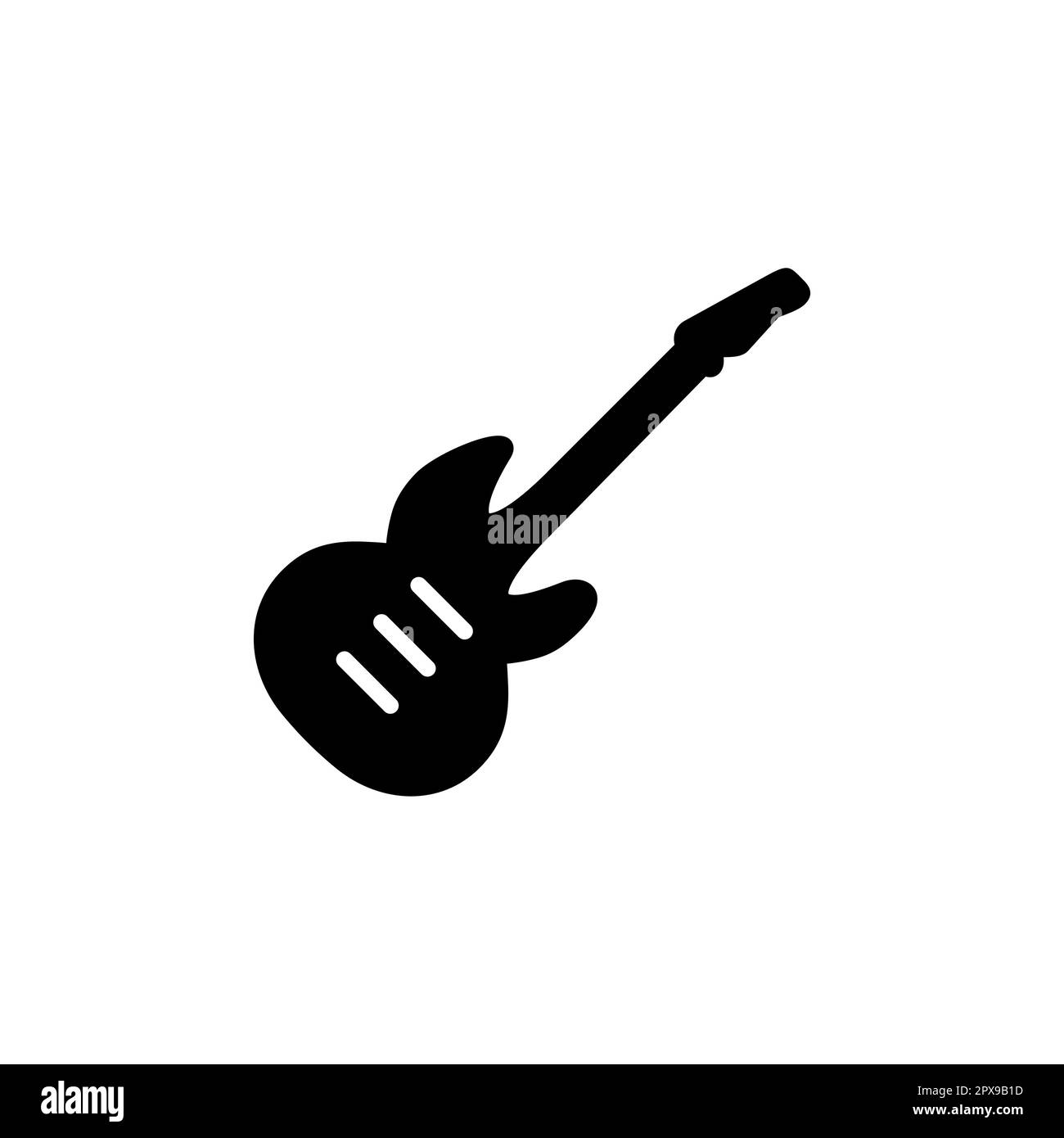 Guitar icon vector. musical instrument sign Stock Vector Image & Art ...