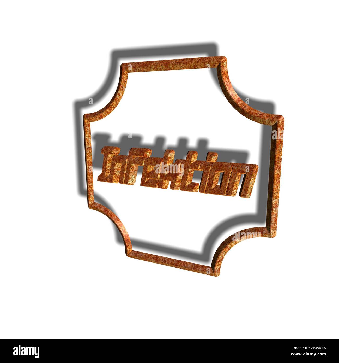 The Infected Lettering Octagon character cut hi-res stock photography and images - Alamy