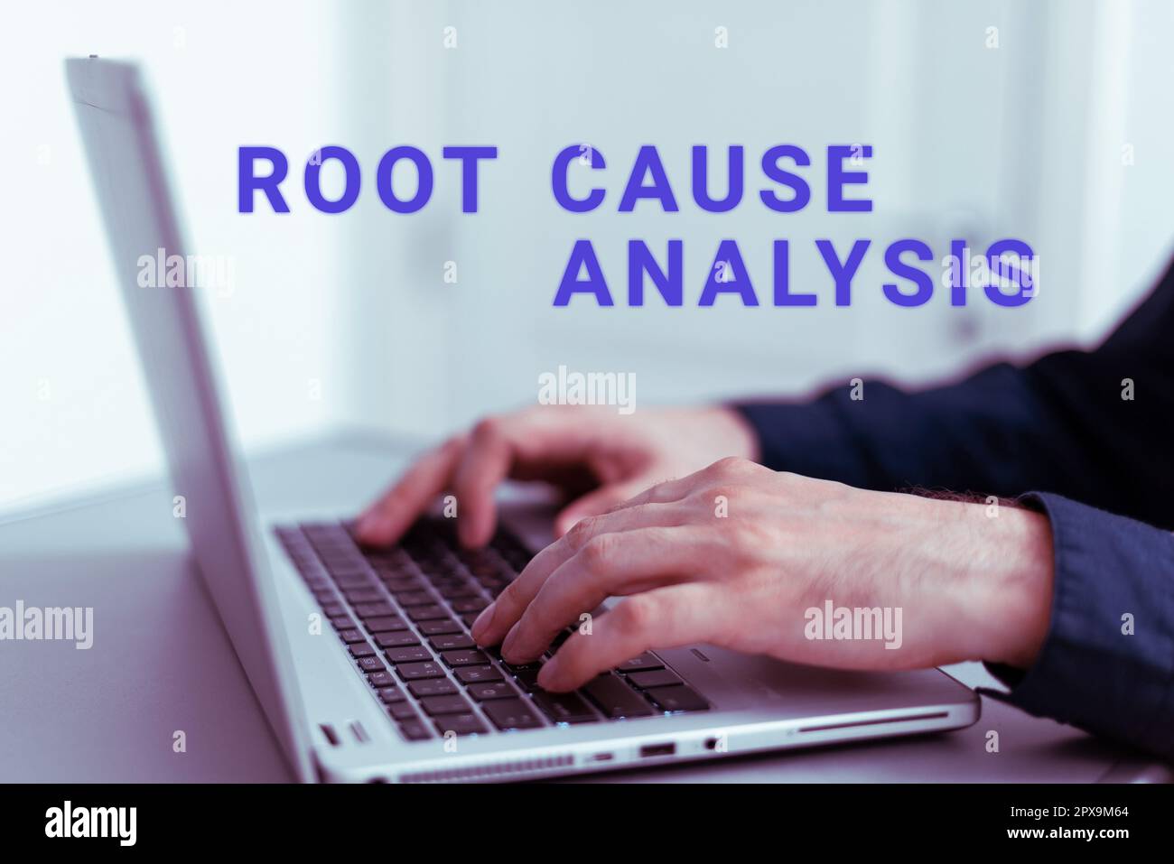 Text sign showing Root Cause Analysis, Concept meaning Method of Problem Solving Identify Fault or Problem Stock Photo