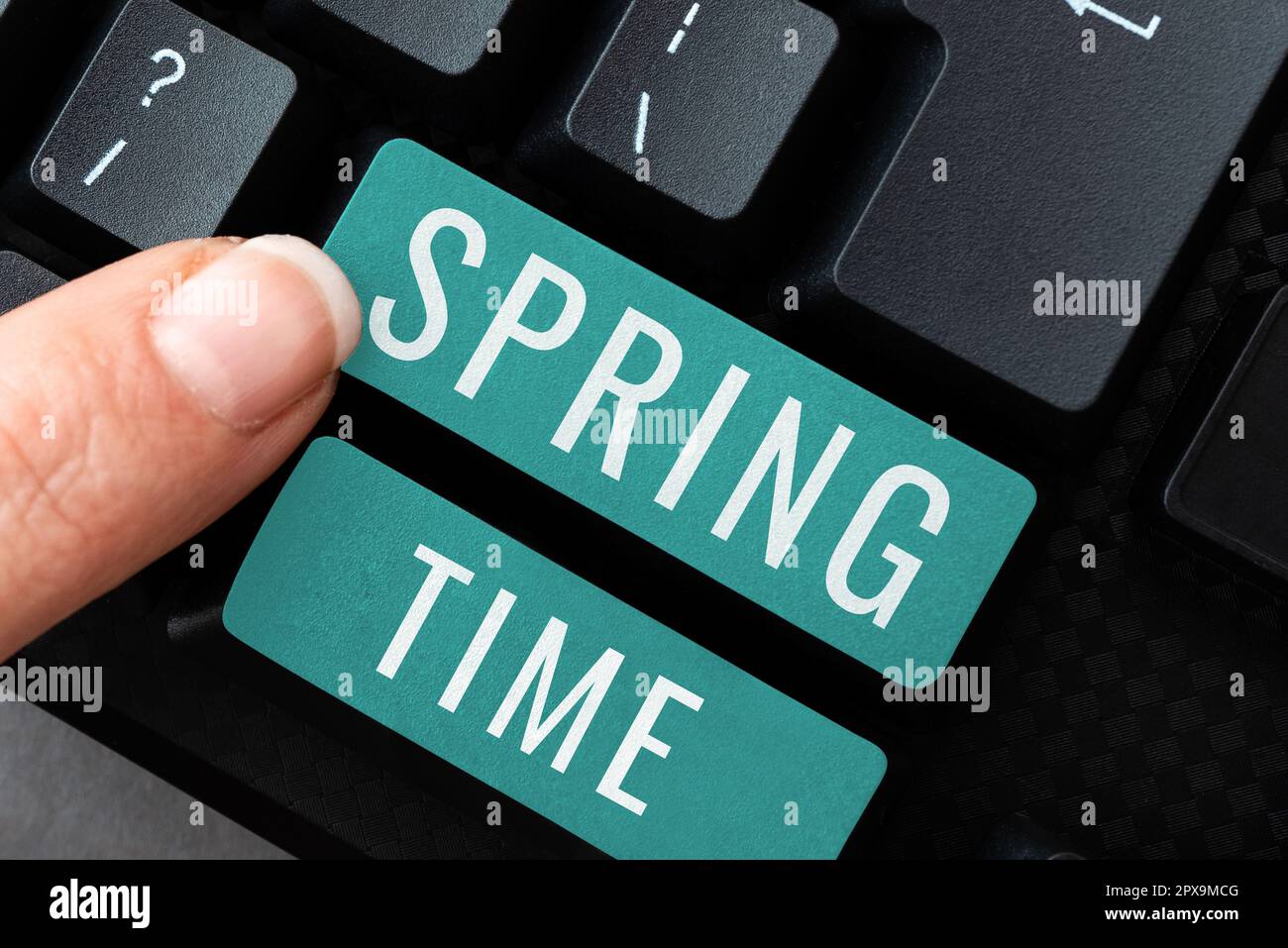 Sign displaying Spring Time, Internet Concept temperate season of the ...