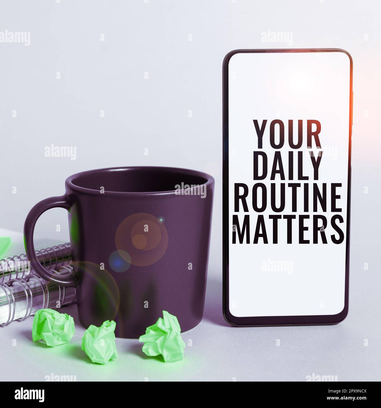 Good Routine Image Conceptual caption Your Daily Routine Matters, Business overview Have ...