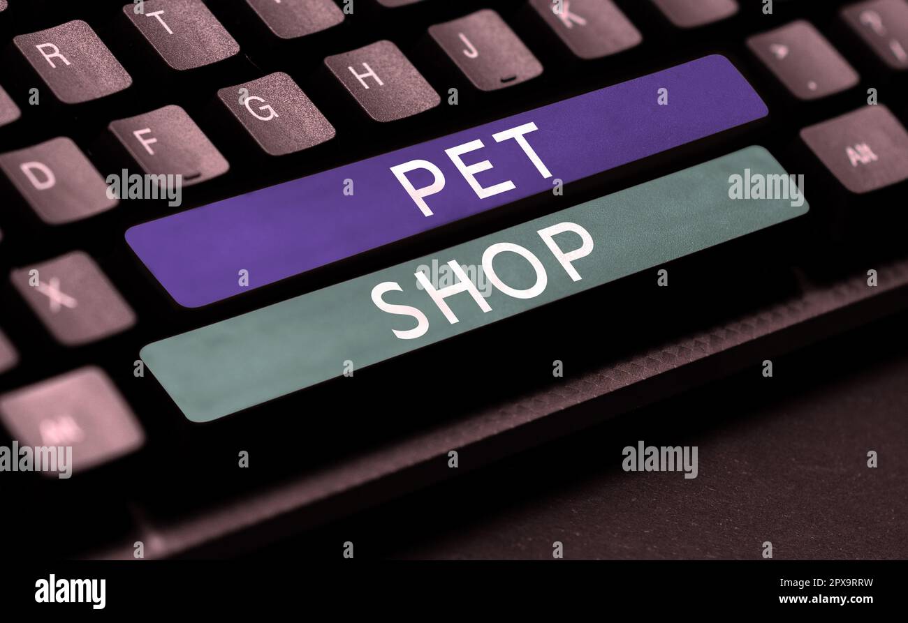 Writing displaying text Pet Shop, Word Written on Retail business that