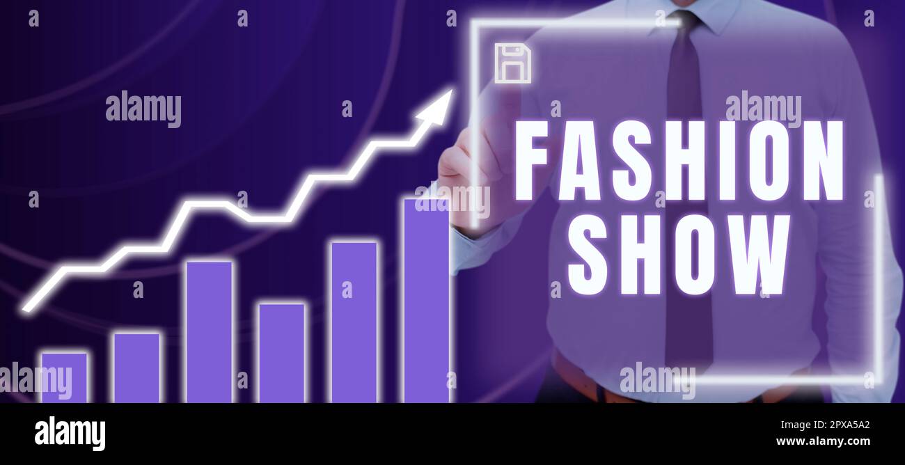 Showcase Text Sign Text sign showing Fashion Show, Business showcase exibition that ...