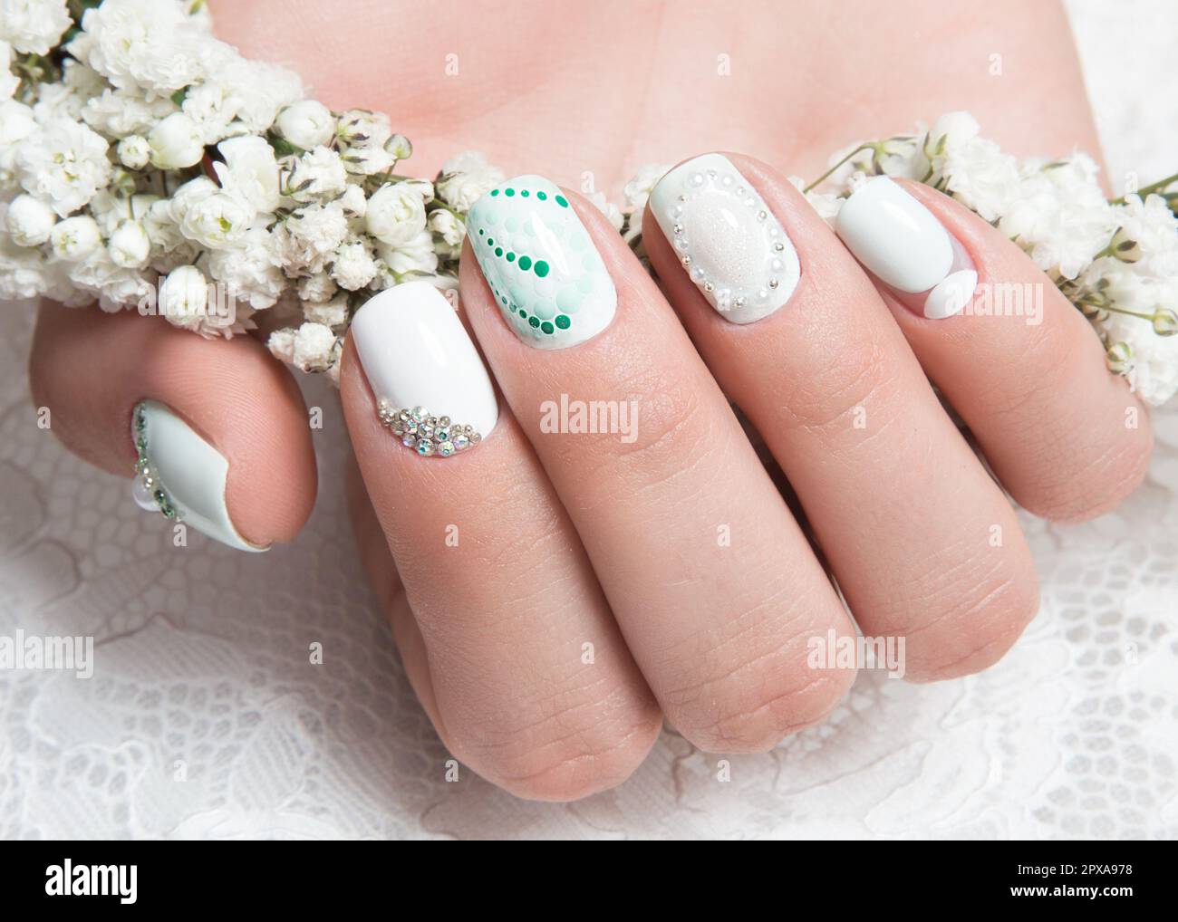 Glamorous Wedding Nail Art Designs – The Nailbox – The Nailbox
