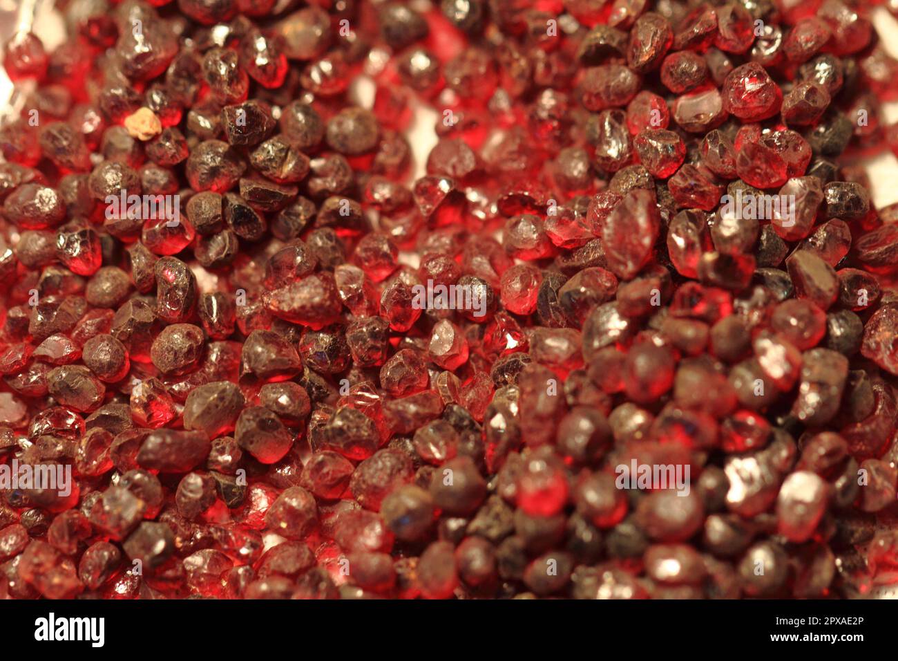red pyrope minerals (garnet) as nice background Stock Photo - Alamy