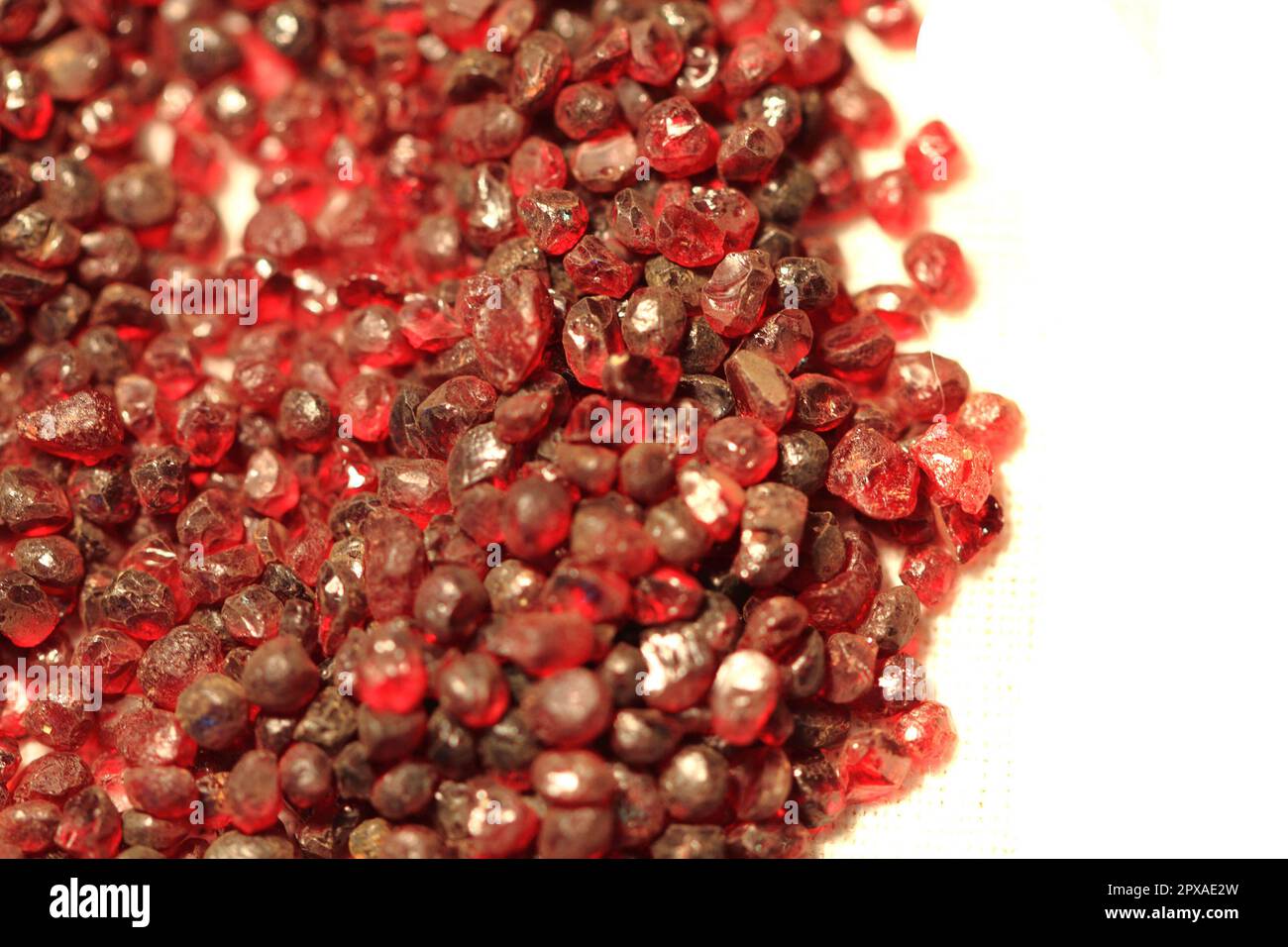 red pyrope minerals (garnet) as nice background Stock Photo - Alamy