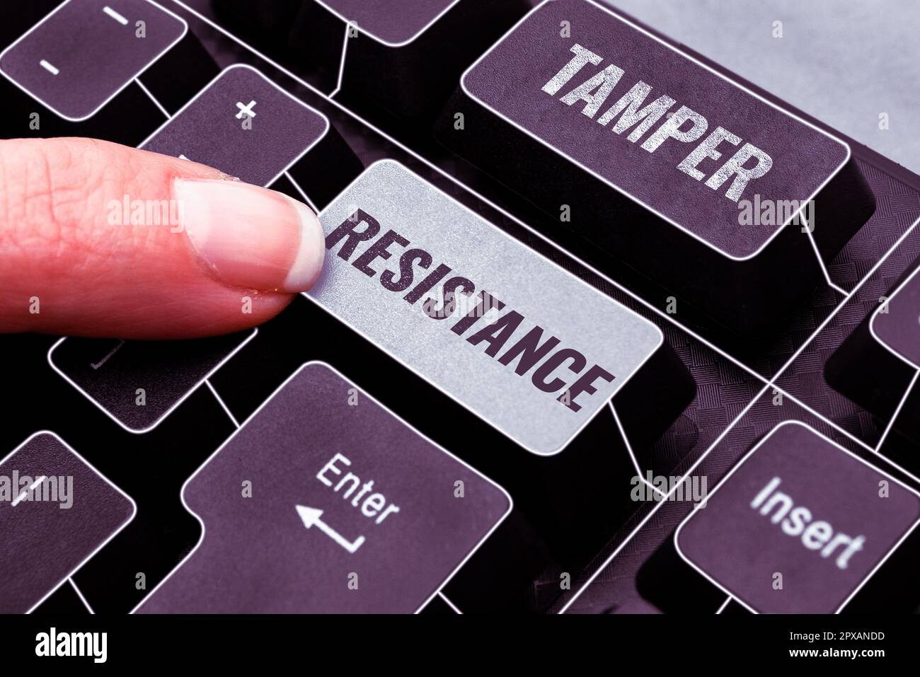 Inspiration showing sign Tamper Resistance, Concept resilent