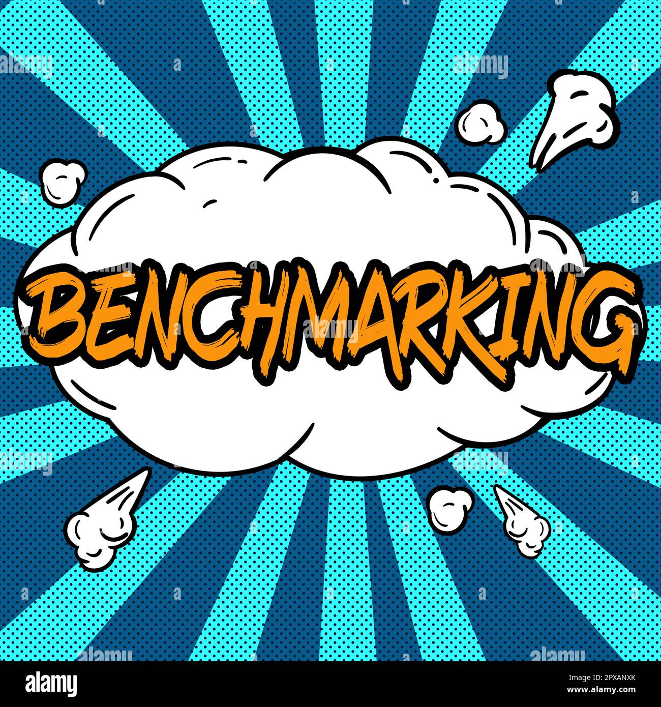 Inspiration showing sign Benchmarking, Concept meaning Evaluate ...