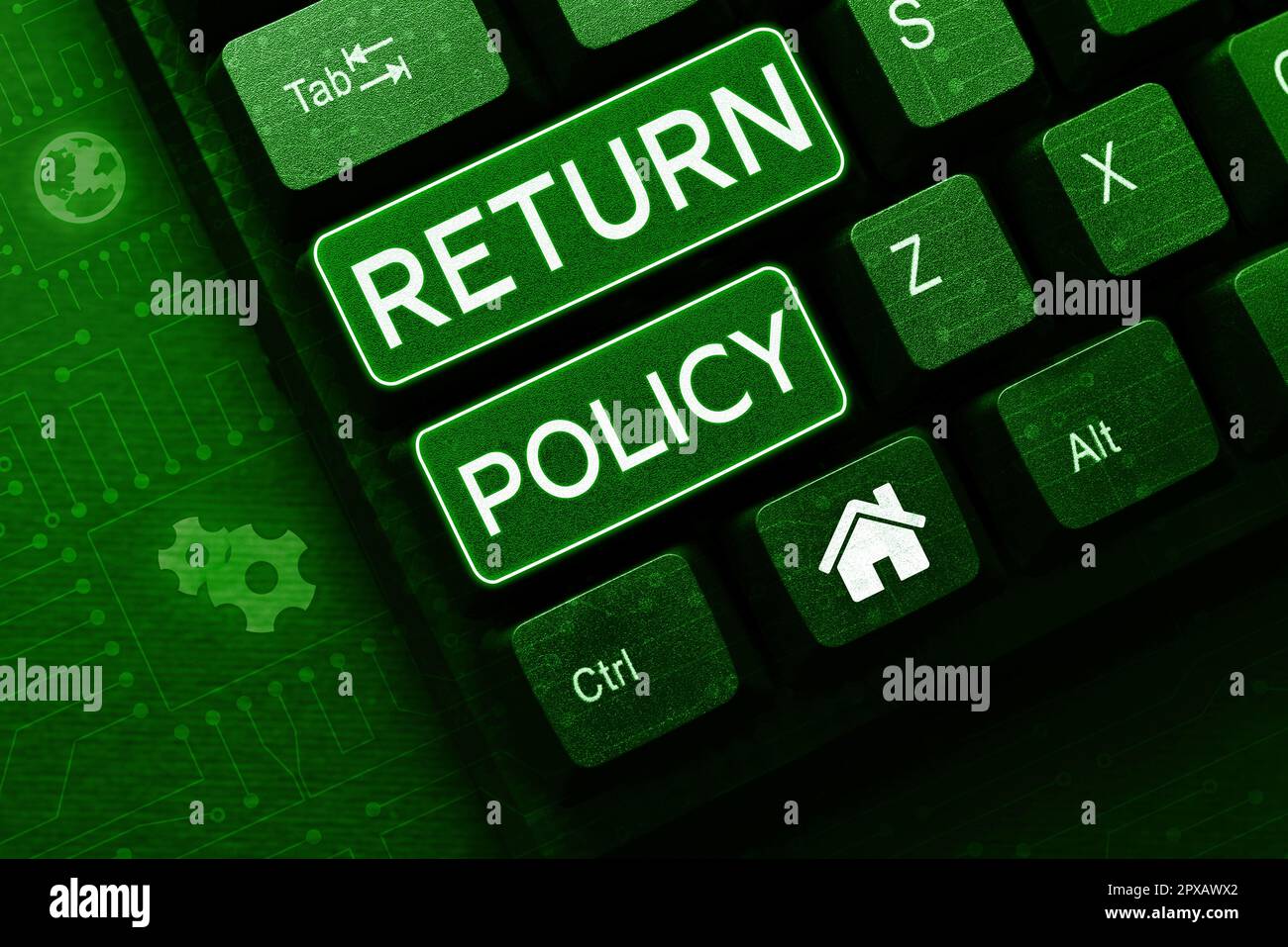 Conceptual caption Return Policy, Concept meaning Tax Reimbursement Retail  Terms and Conditions on Purchase Stock Photo - Alamy