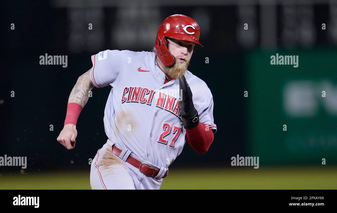 San Diego Padres second baseman Ha-Seong Kim plays during a baseball game  against the Cincinnati Reds Saturday, July 1, 2023, in Cincinnati. (AP  Photo/Jeff Dean Stock Photo - Alamy