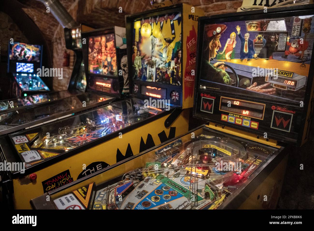 Kraków Pinball Museum, Poland, Europę Stock Photo Alamy