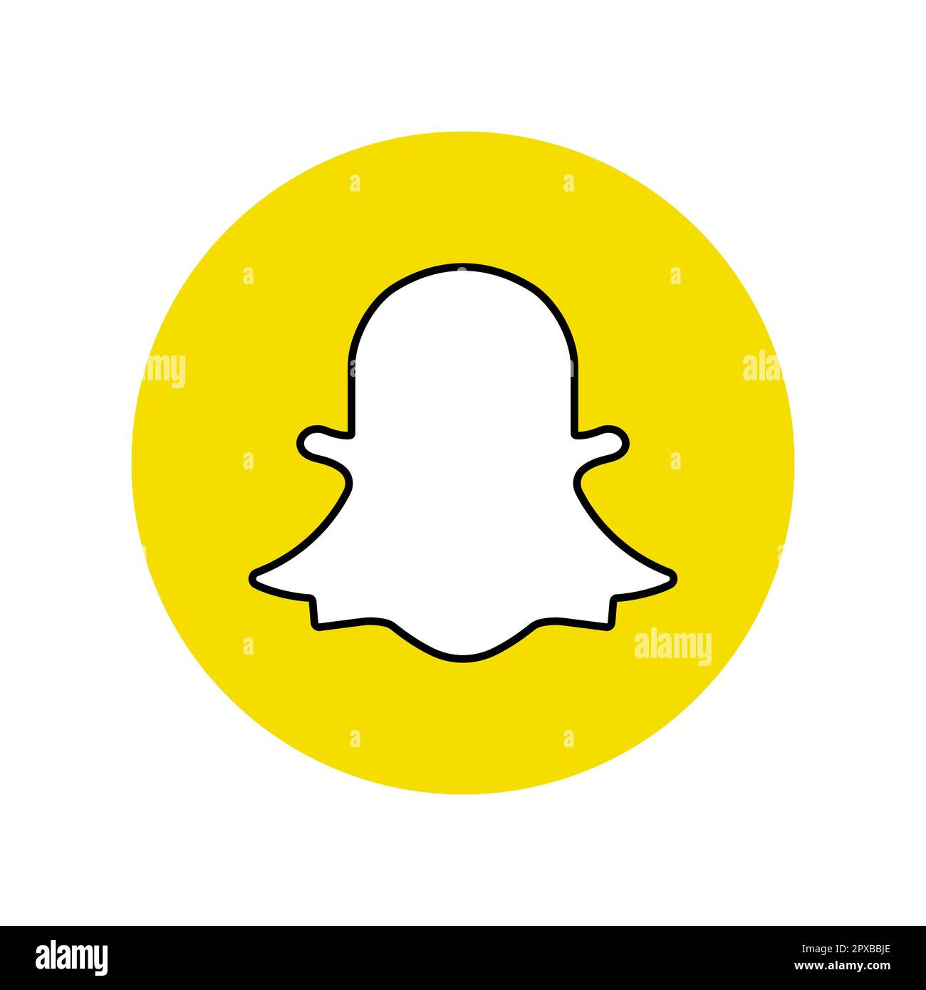 Vinnytsia, Ukraine - April 29, 2023. Popular social media logo Snapchat icon . Vector design. Realistic editorial sign Stock Vector