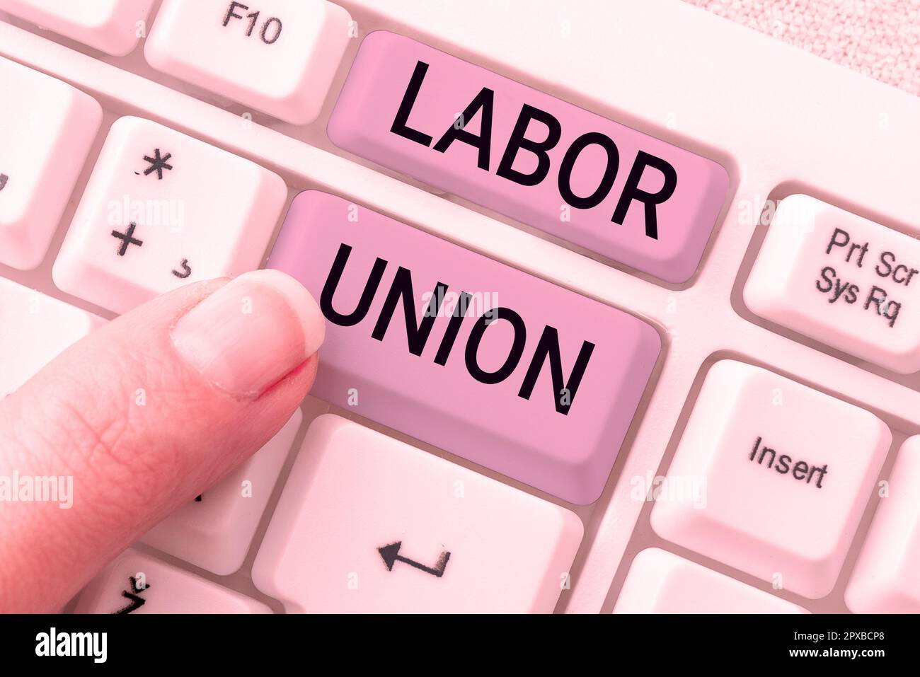Handwriting text Labor Union, Conceptual photo rules relating to rights ...